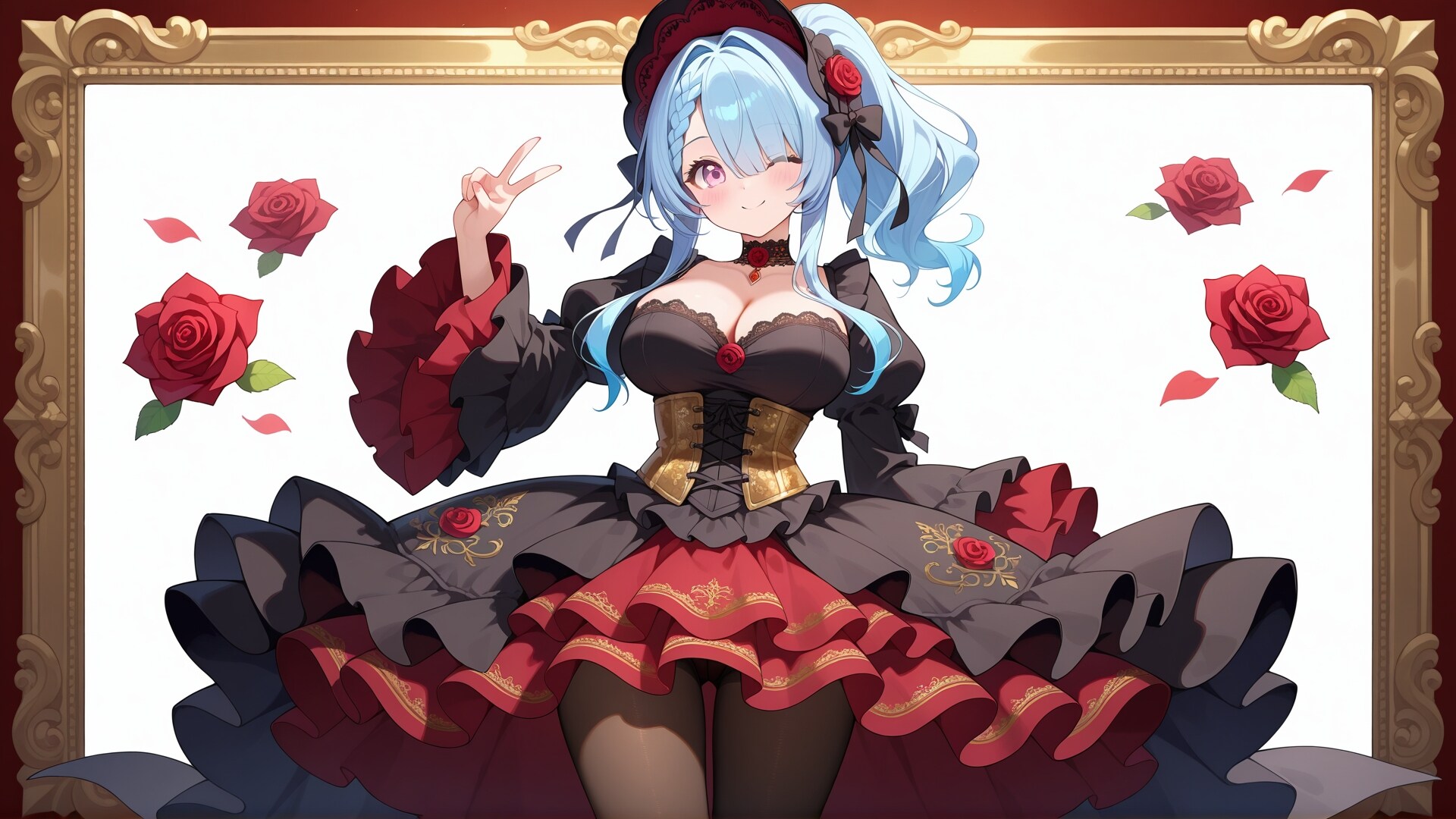 ローズビターゴスロリコーデ