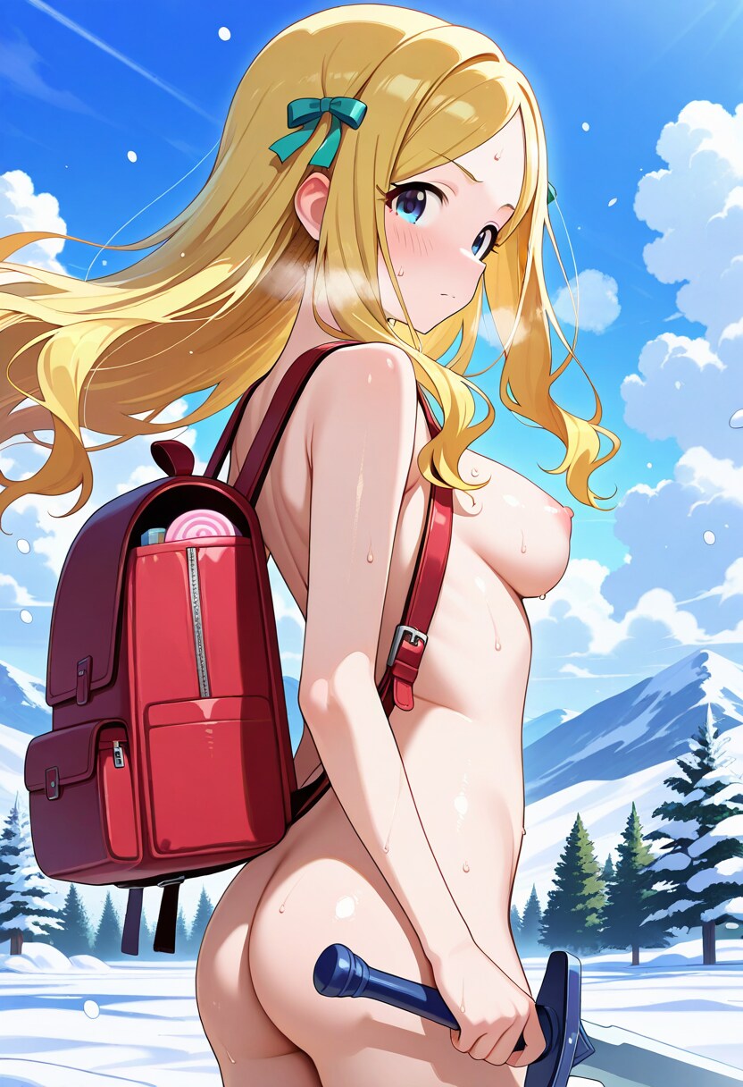 望月聖、冬に裸で冒険に出かける