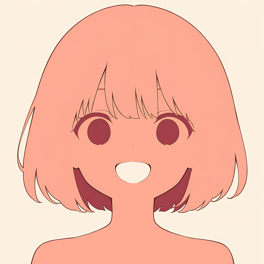 シンプルな顔のデザイン 別イラスト