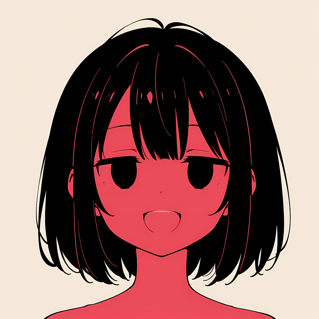 シンプルな顔のデザイン 別イラスト