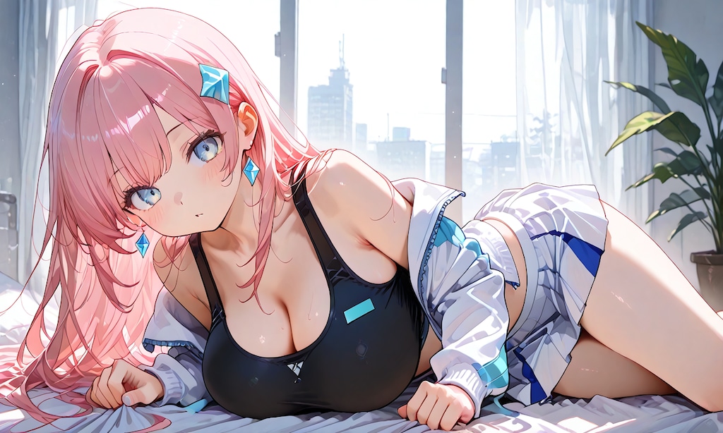 ピンク髪の少女