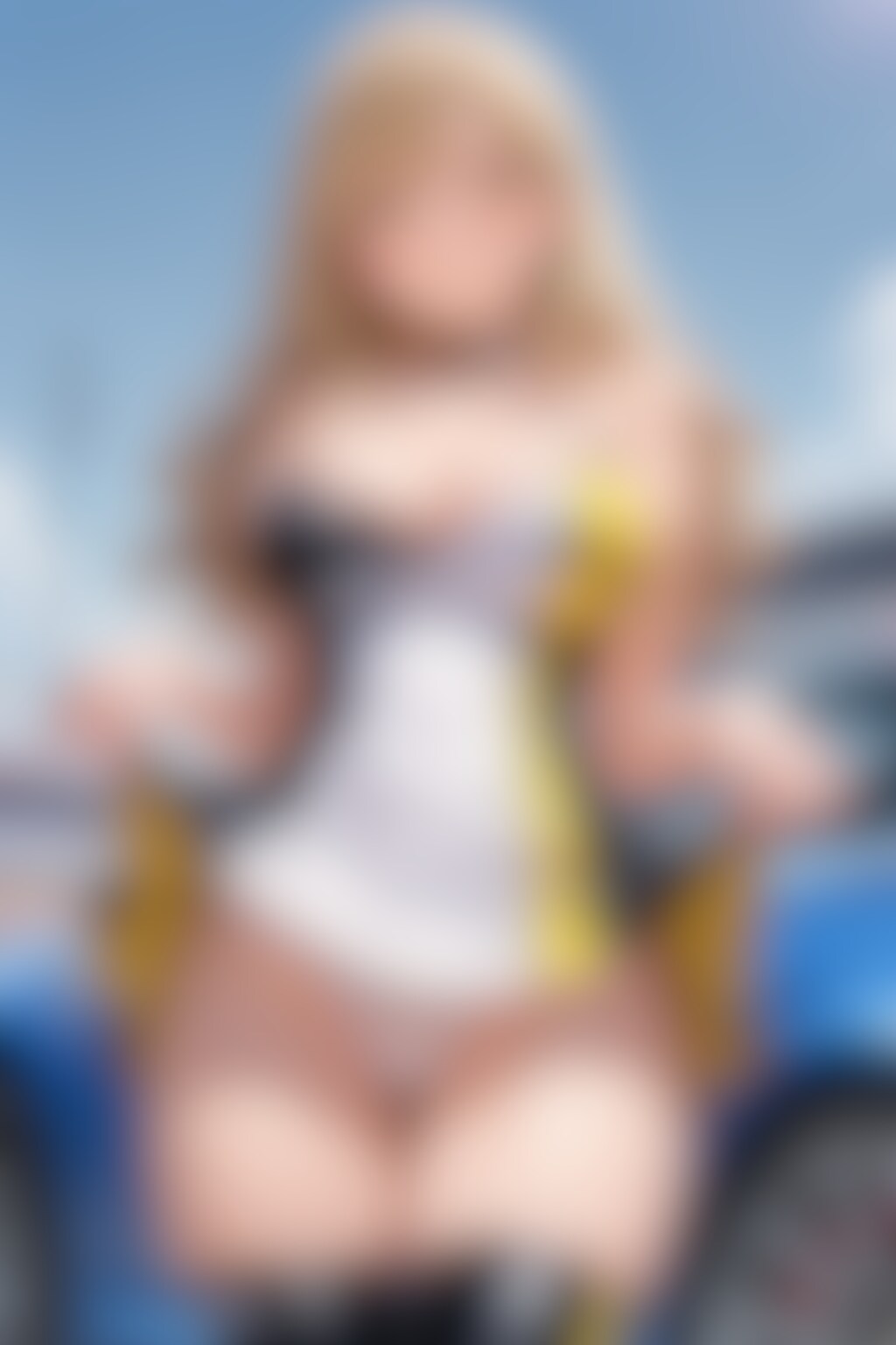 40枚:レースクイーンたくしあげ