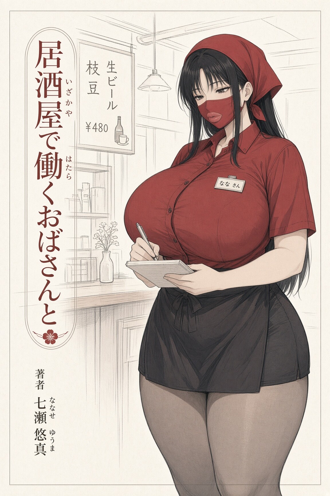【アニメ】　文庫本表紙風イラスト　おばさんと…