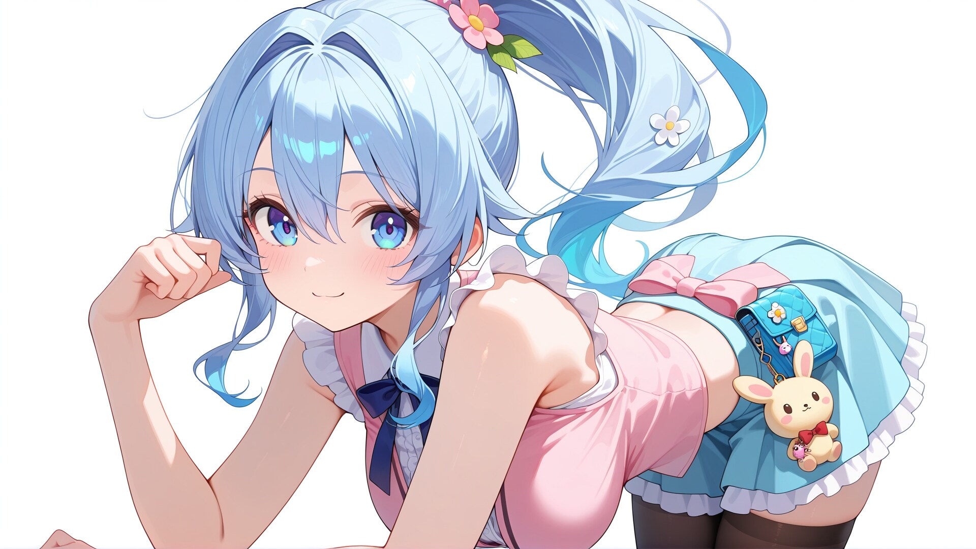 月兎のフリルコーデ