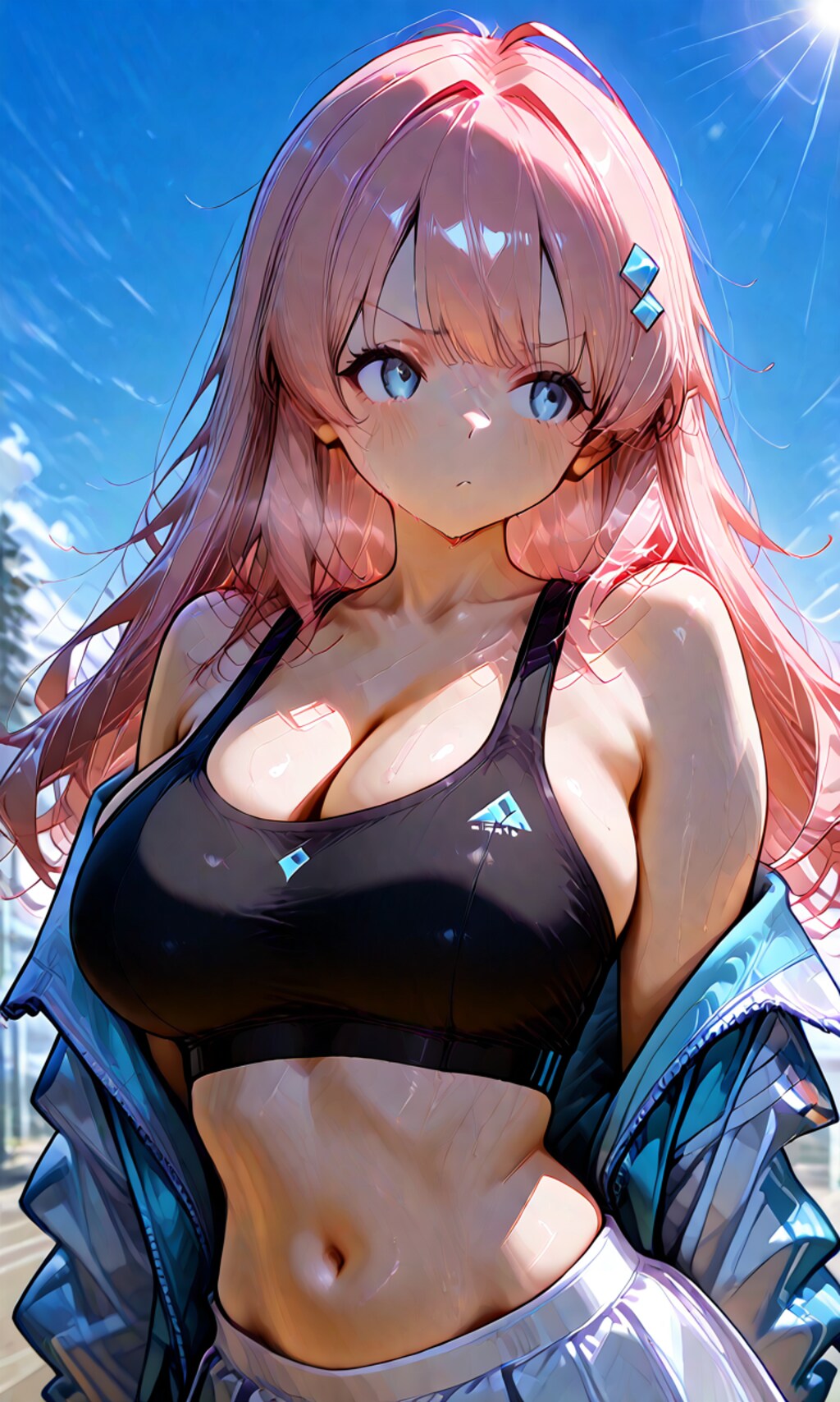 暑さに照らされて