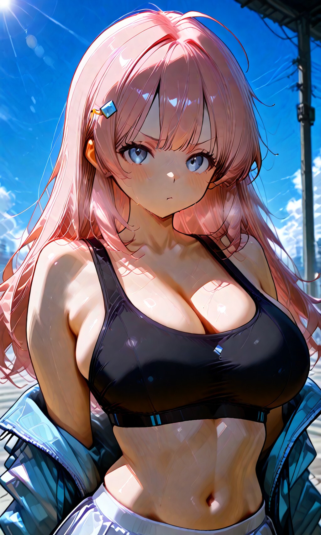 暑さに照らされて