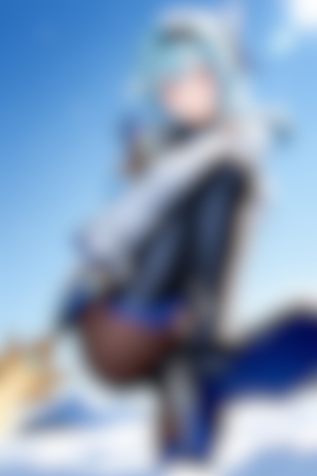 20260125【5枚】雪原のファンタジーコスプレ女性