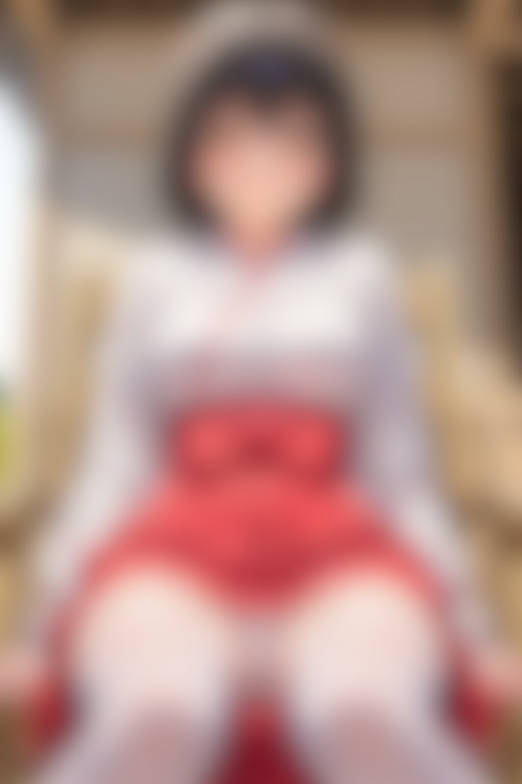 5枚:パンチラ巫女