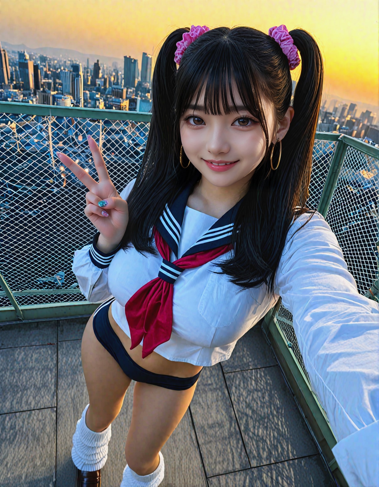 251222P【11枚】セラブルで自撮りしているツインテギャル陽菜々