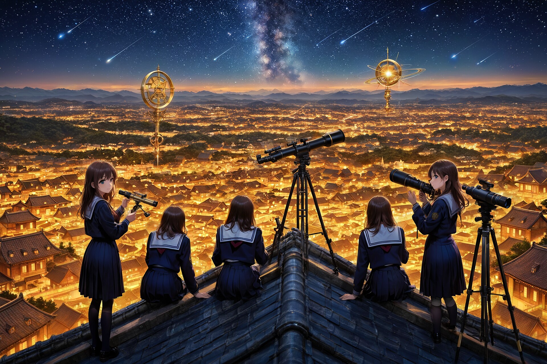 光都の流星観測