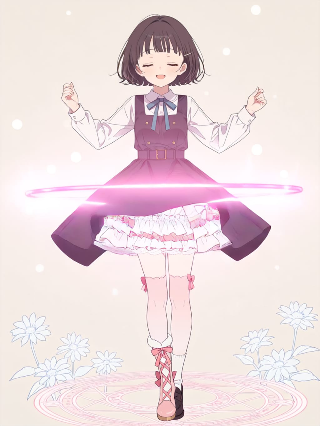 魔法少女変身エフェクト【パラパライラスト】