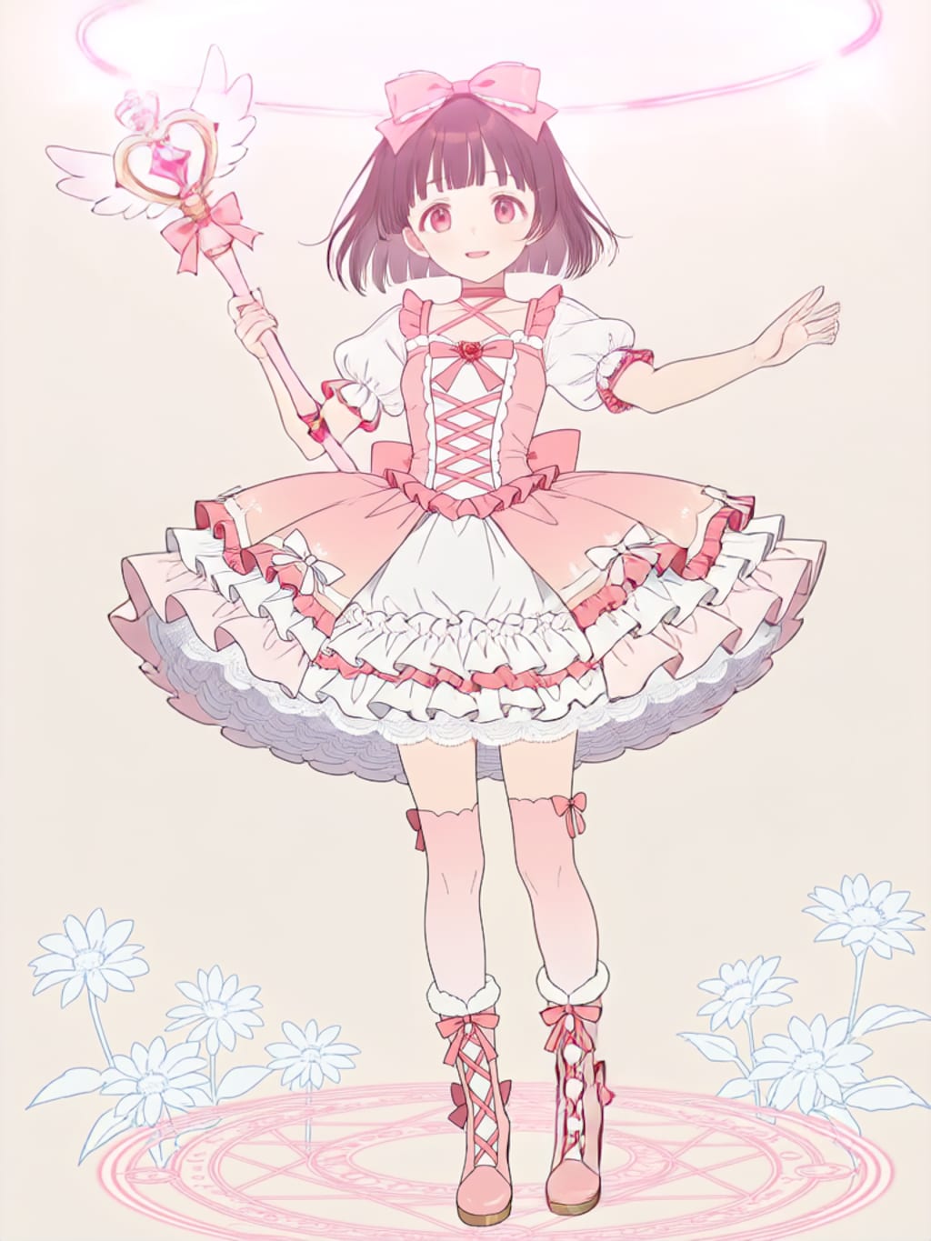 魔法少女変身エフェクト【パラパライラスト】