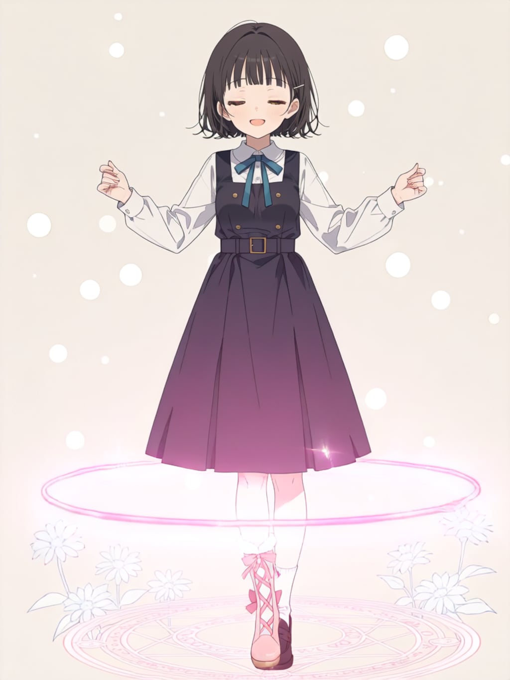 魔法少女変身エフェクト【パラパライラスト】