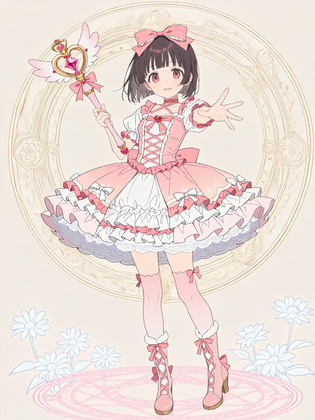 魔法少女変身エフェクト【パラパライラスト】