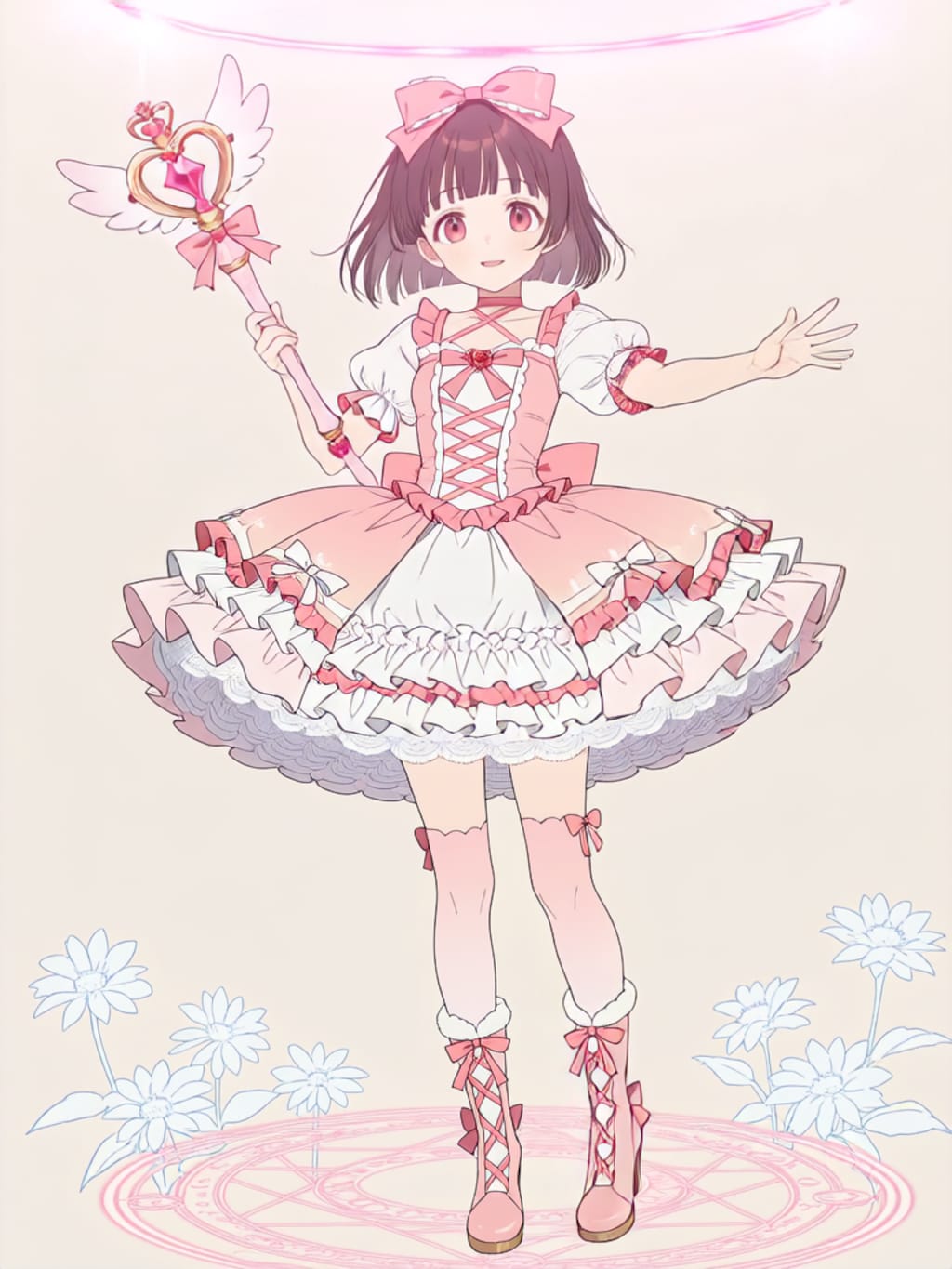 魔法少女変身エフェクト【パラパライラスト】