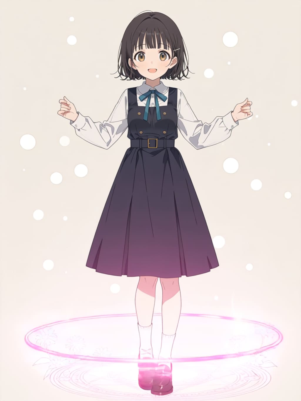 魔法少女変身エフェクト【パラパライラスト】