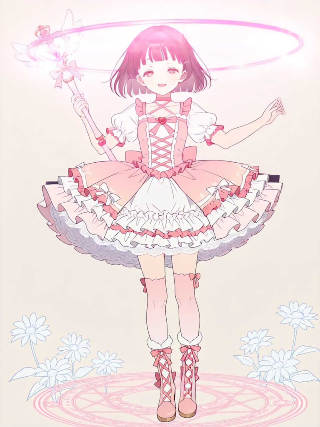 魔法少女変身エフェクト【パラパライラスト】