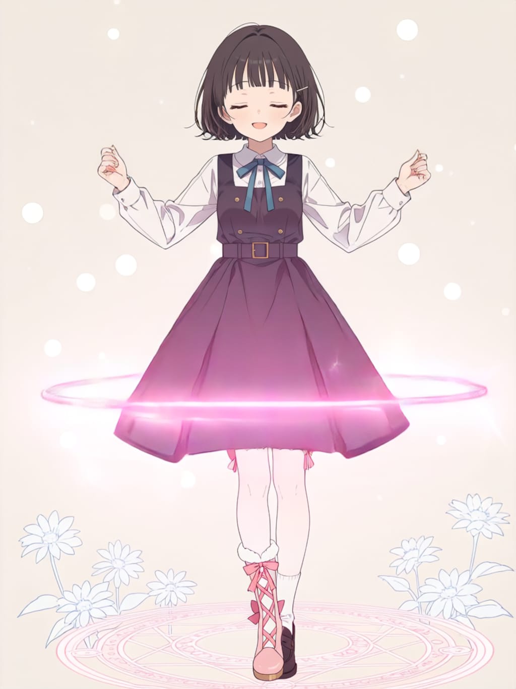 魔法少女変身エフェクト【パラパライラスト】