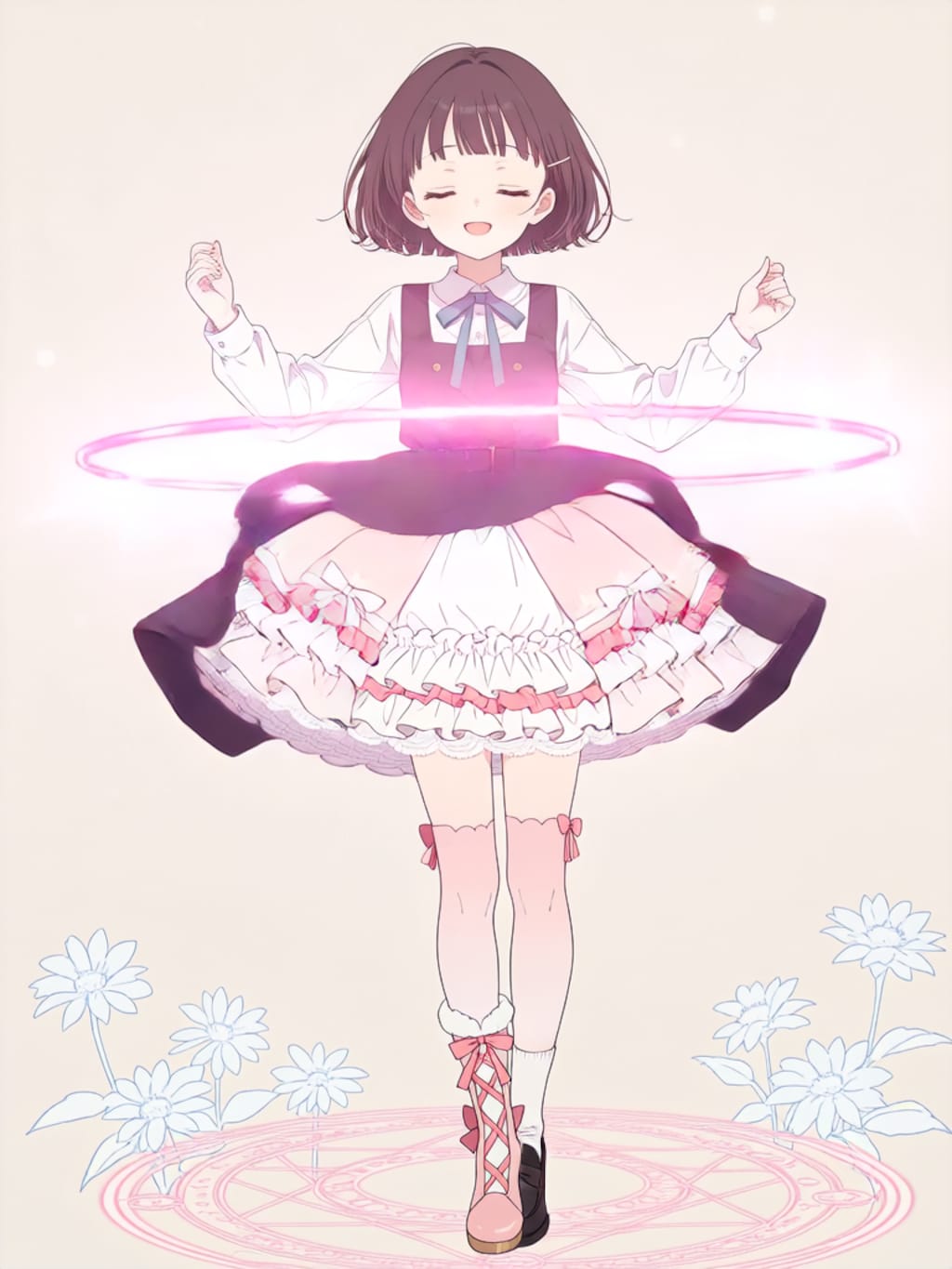 魔法少女変身エフェクト【パラパライラスト】