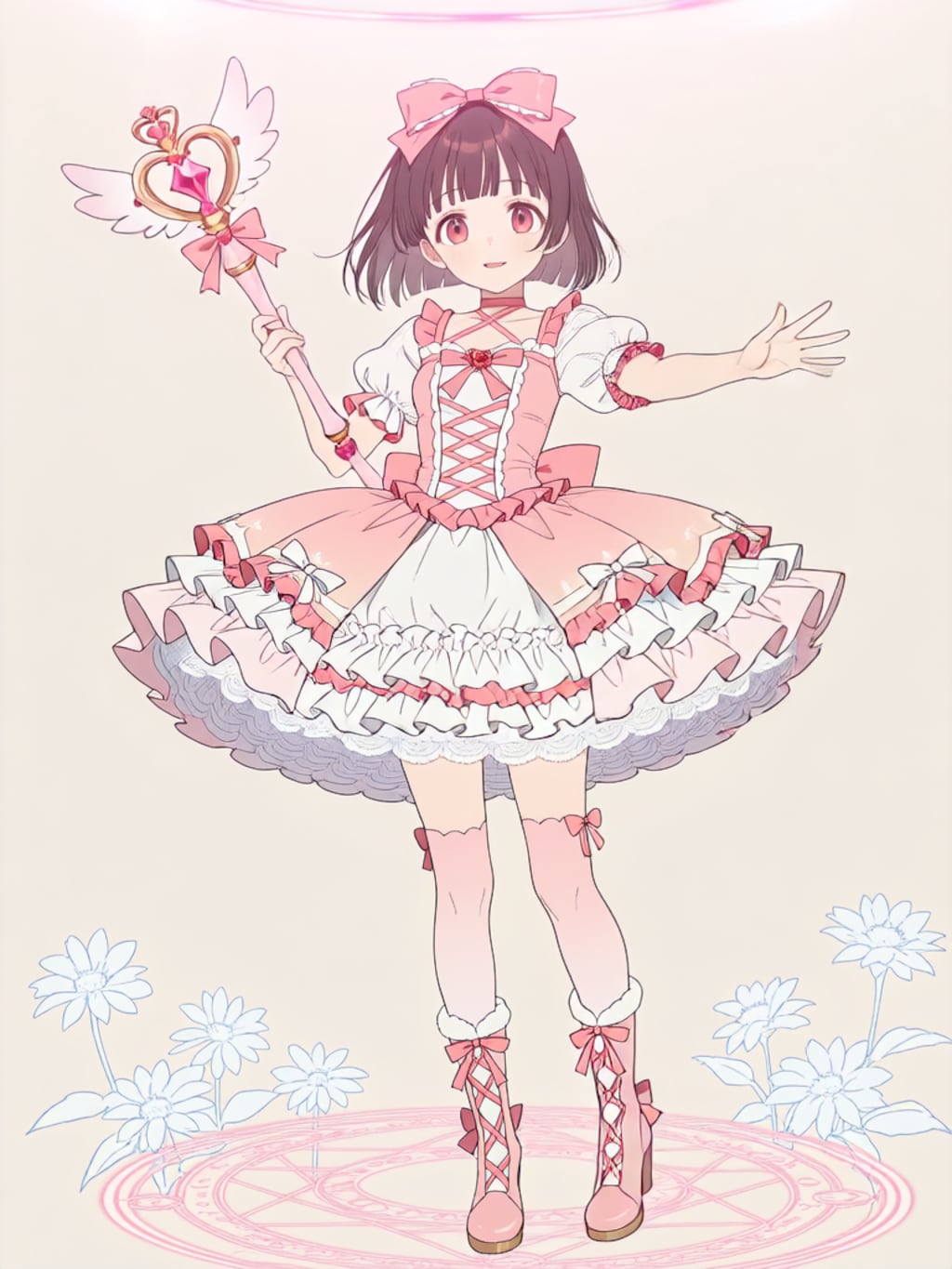 魔法少女変身エフェクト【パラパライラスト】