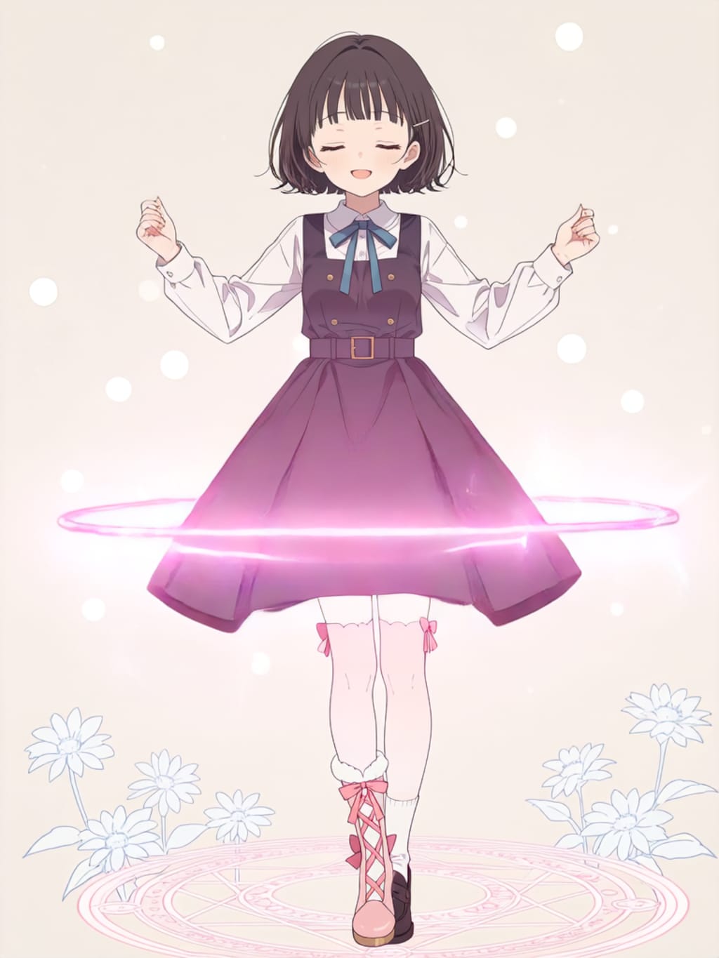 魔法少女変身エフェクト【パラパライラスト】