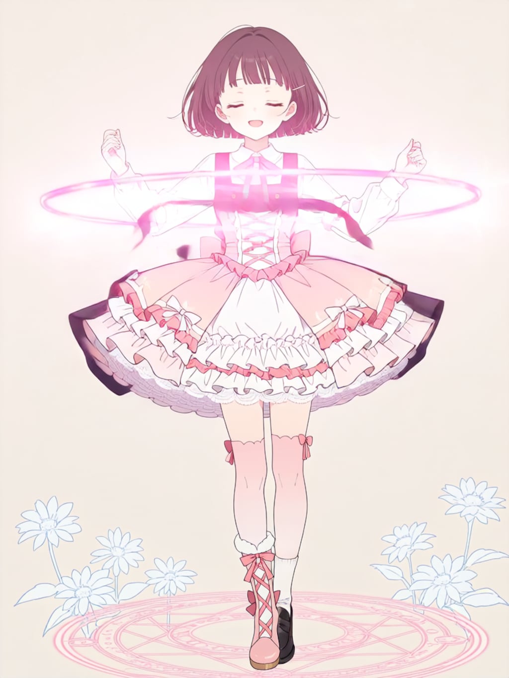 魔法少女変身エフェクト【パラパライラスト】