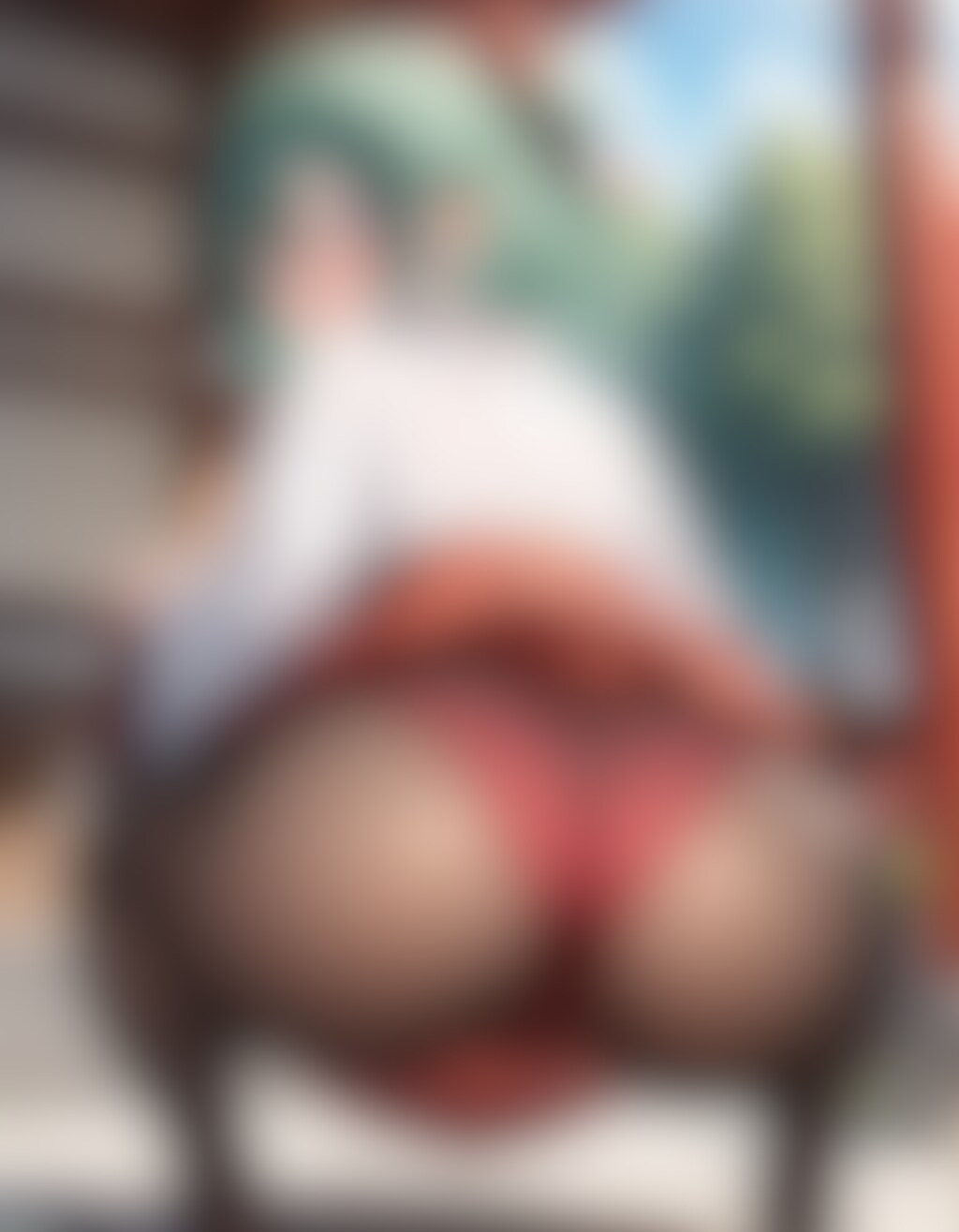 嫌な顔でパンツ見せてくる女の子～巫女編～