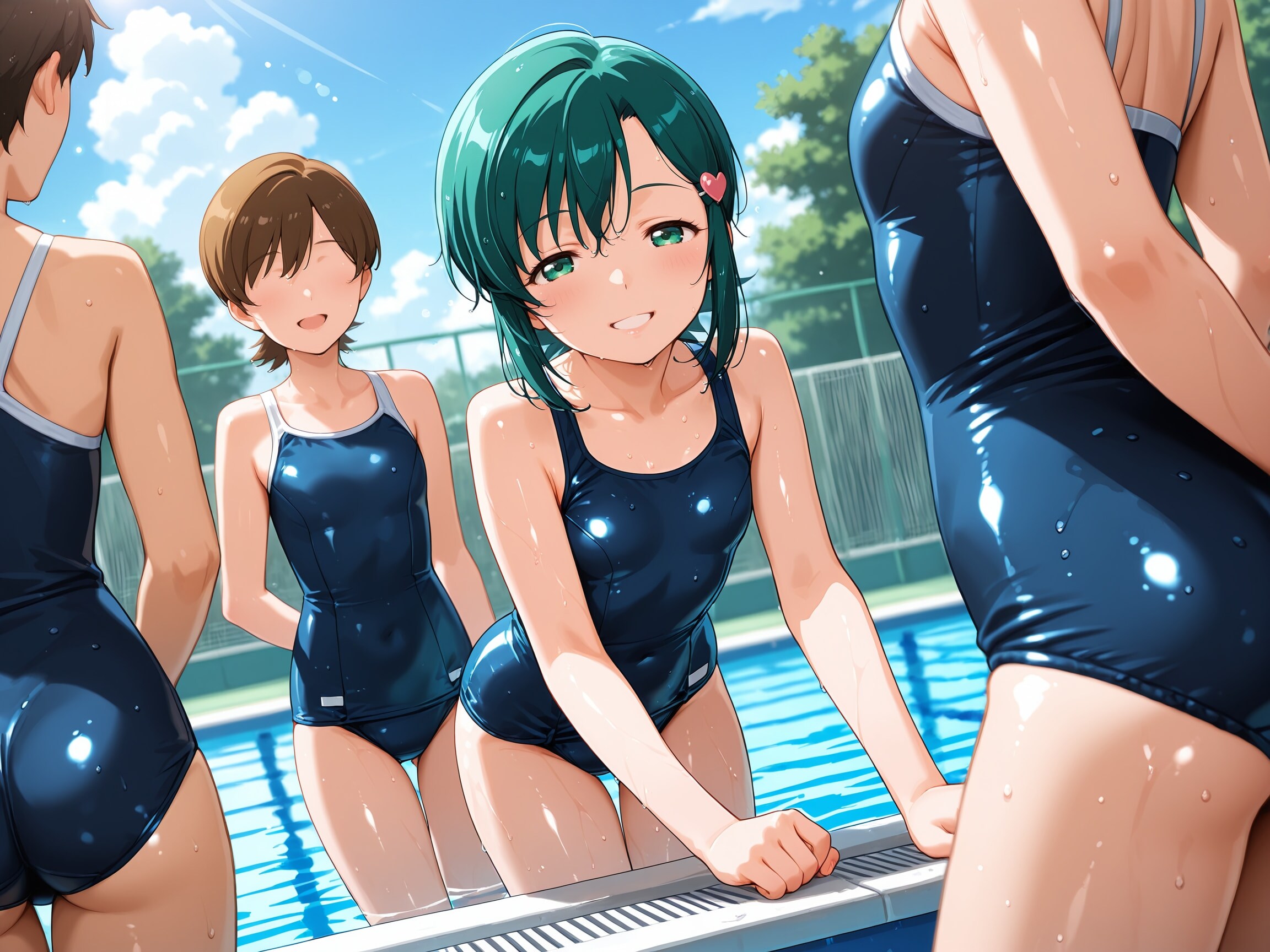 【スーパーリアル麻雀P5】梢ひな子：水泳の時間