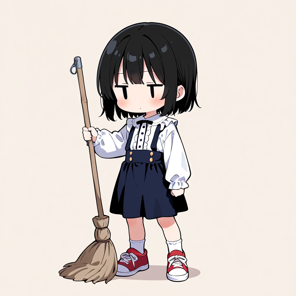 掃除してくれた！【パラパライラスト４０】