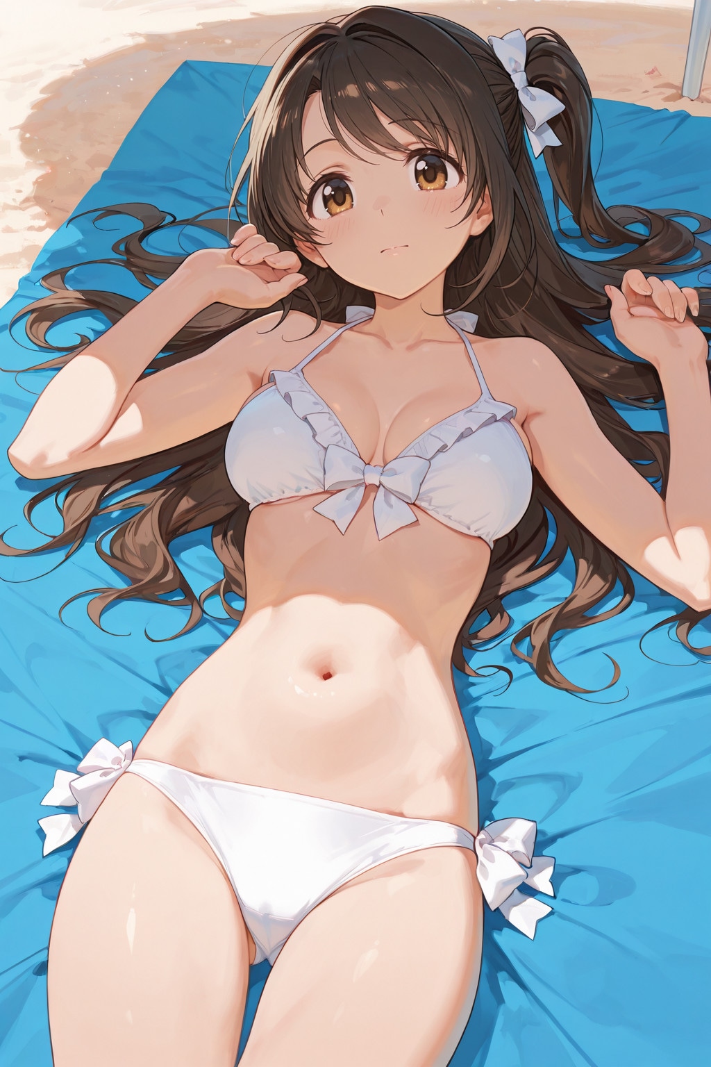 島村〇月｜浜辺でエッチ