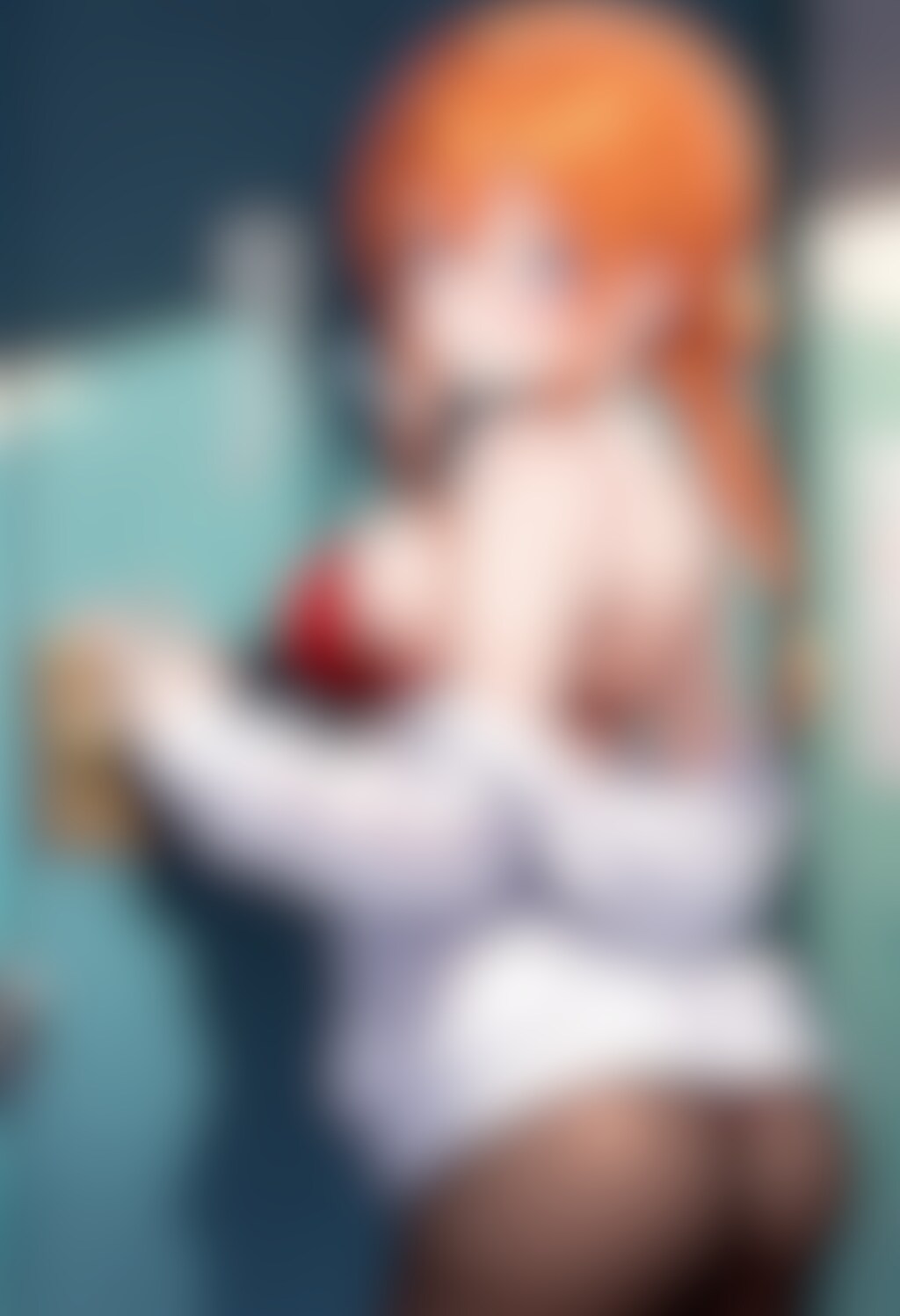 ストッキング尻ガール