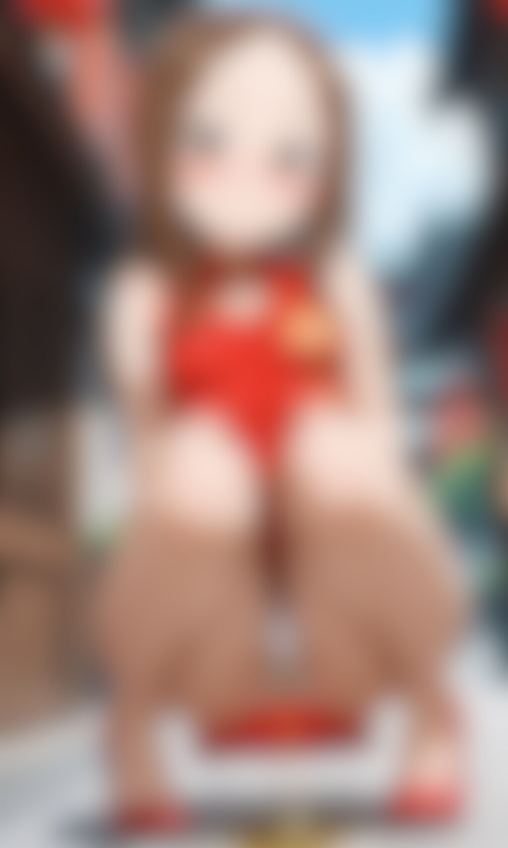 おしっこお漏らしチャレンジ【高〇さん】(チャイナ服)