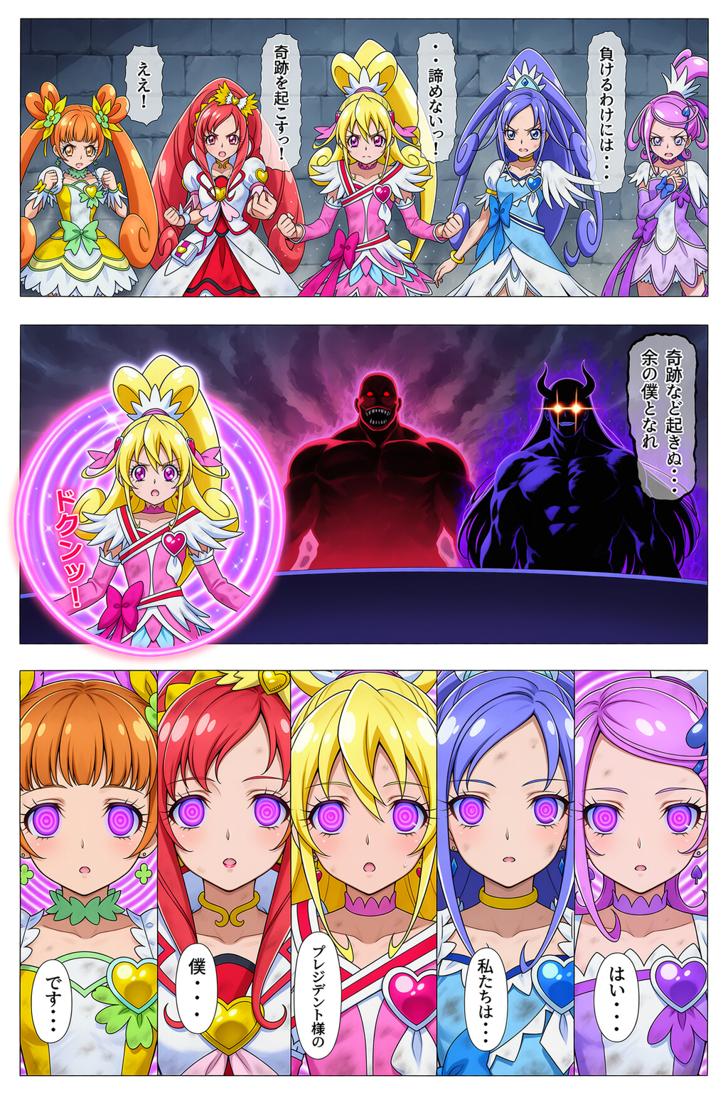 【リクエスト】プレジデントに敗北して氷像となる◯キドキ◯リキュア02
