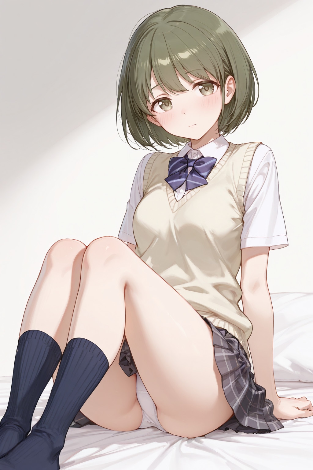 七草に〇か｜制服片足パンツ正常位