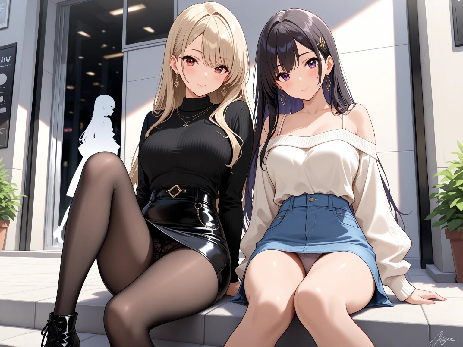 18枚:ダブルパンチラ