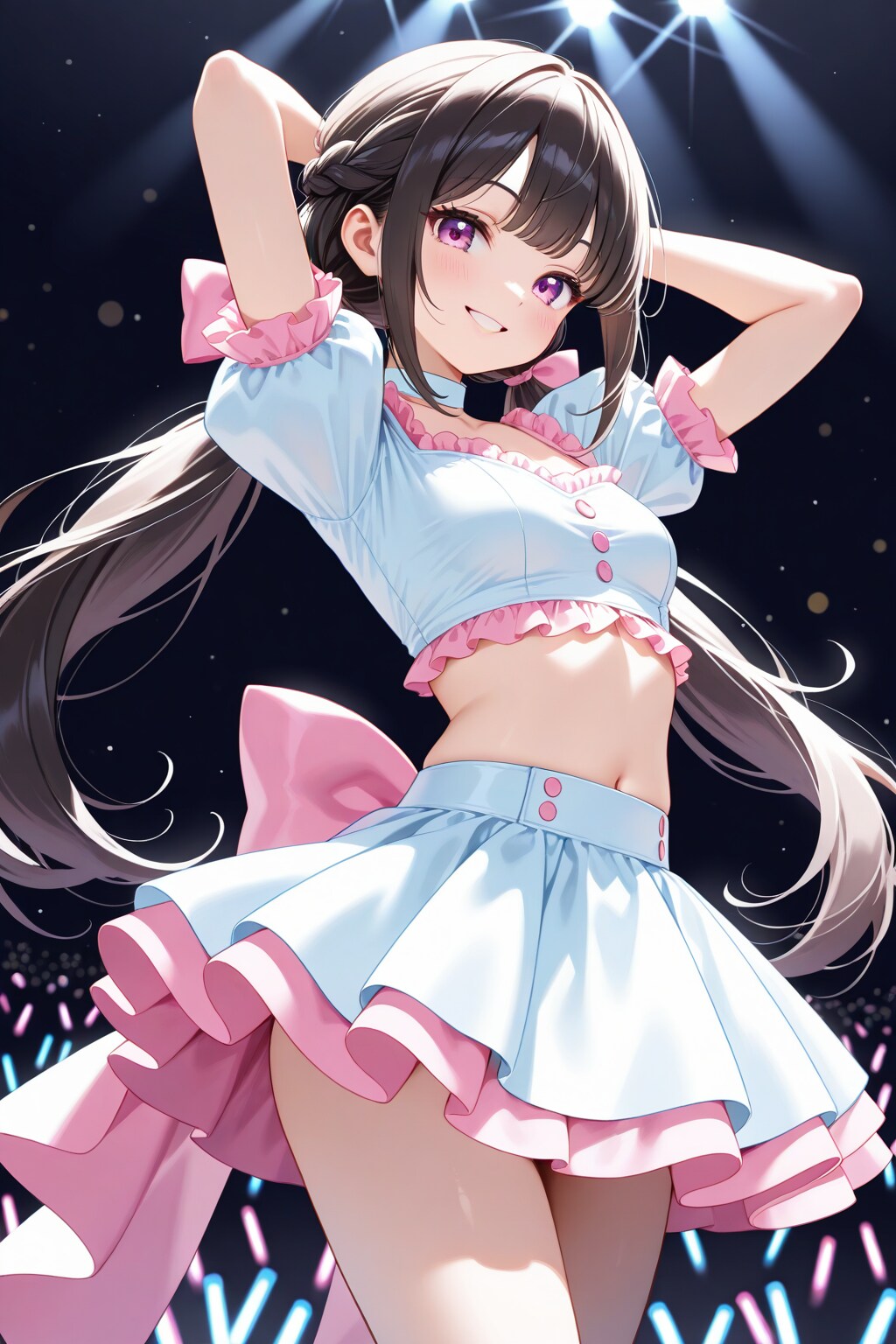 20260130【5枚】アイドルステージ衣装の女性