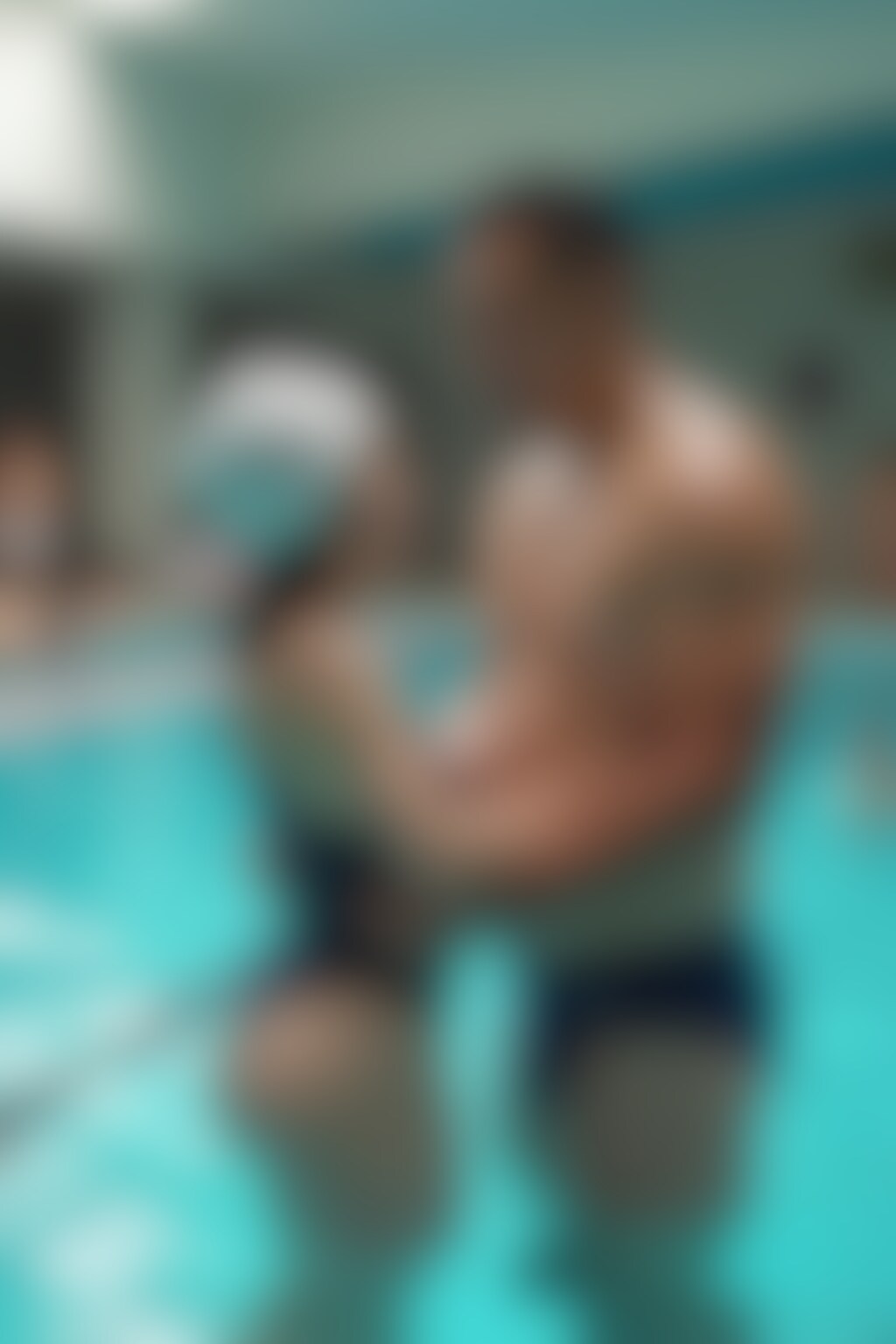 生徒と中年インストラクター