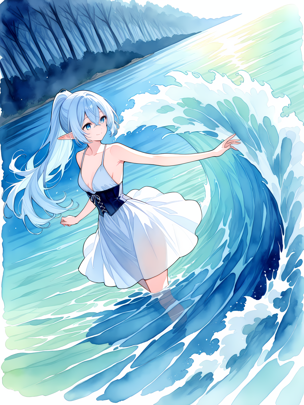 水の妖精 別イラスト