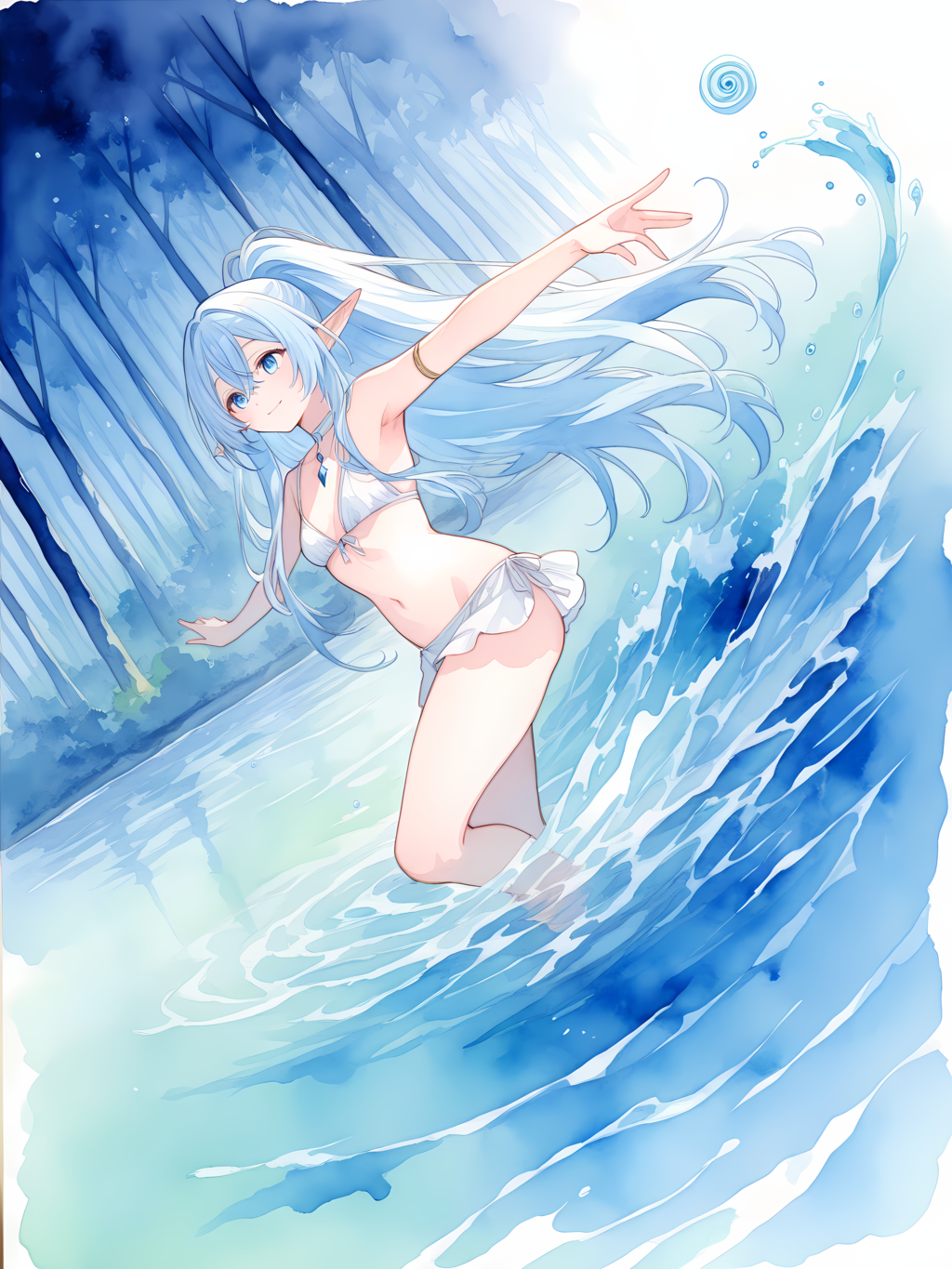 水の妖精 別イラスト