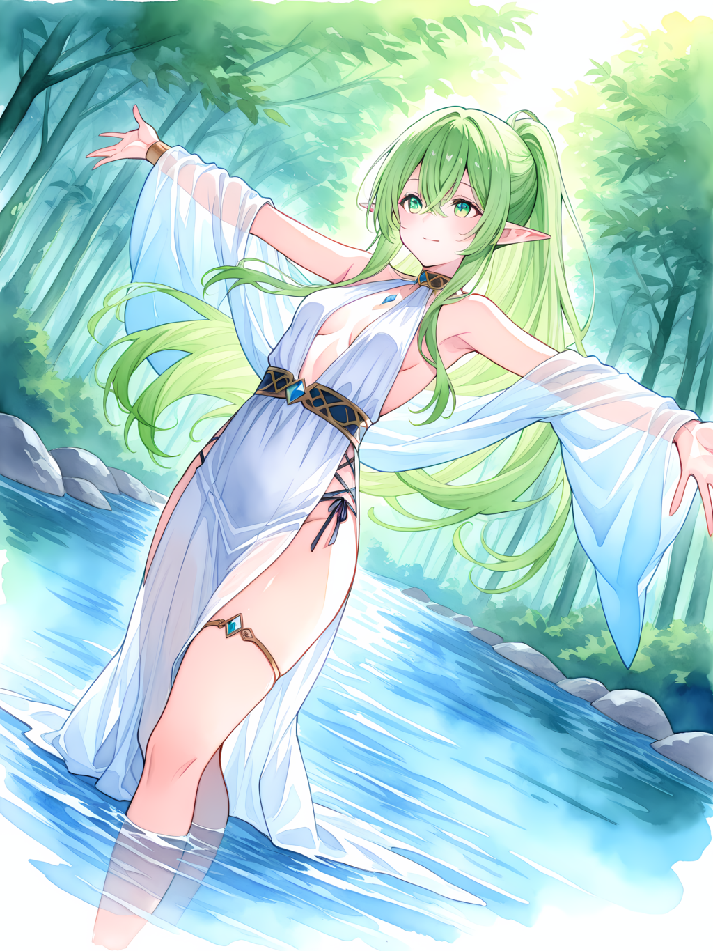 水の妖精 別イラスト