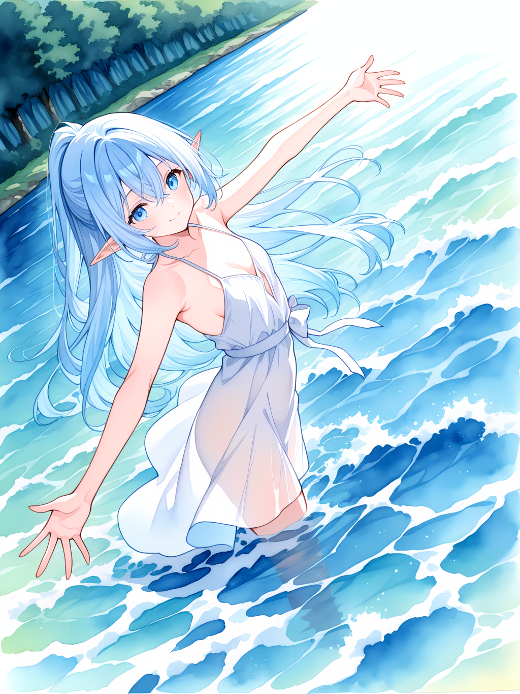 水の妖精 別イラスト
