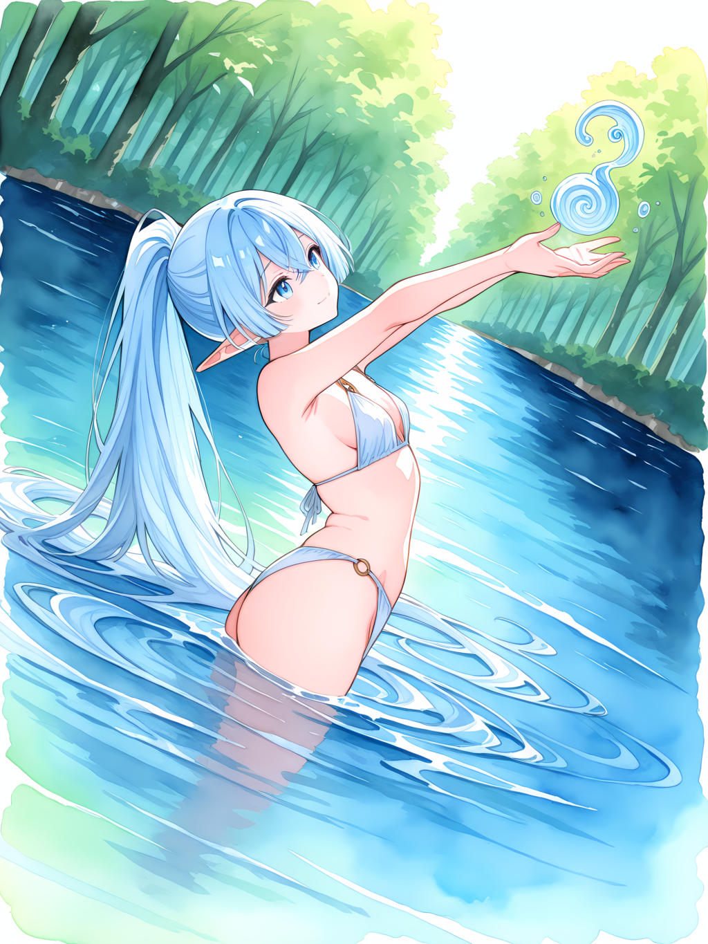 水の妖精 別イラスト