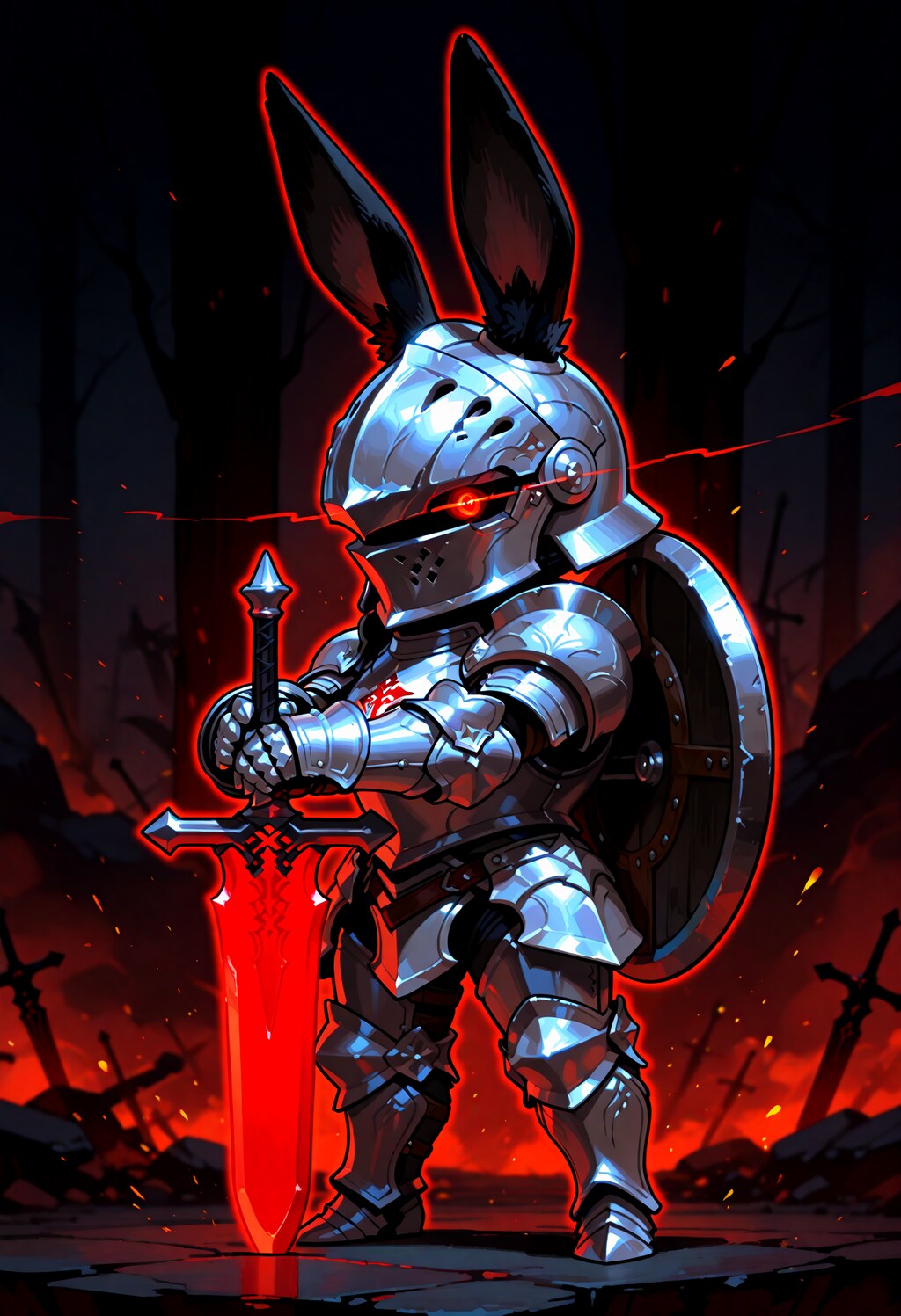 黒い兎単体セット。