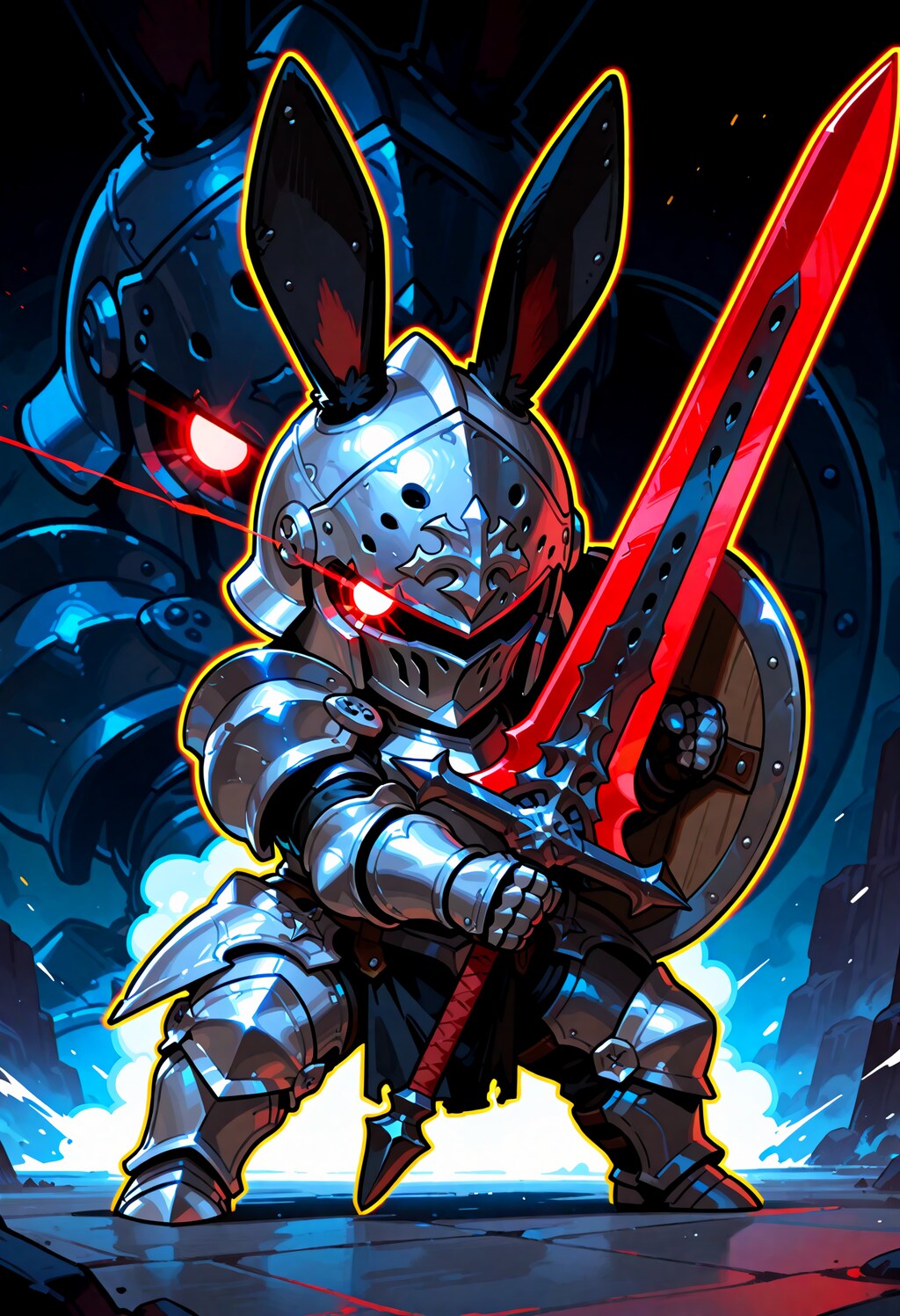 黒い兎単体セット。