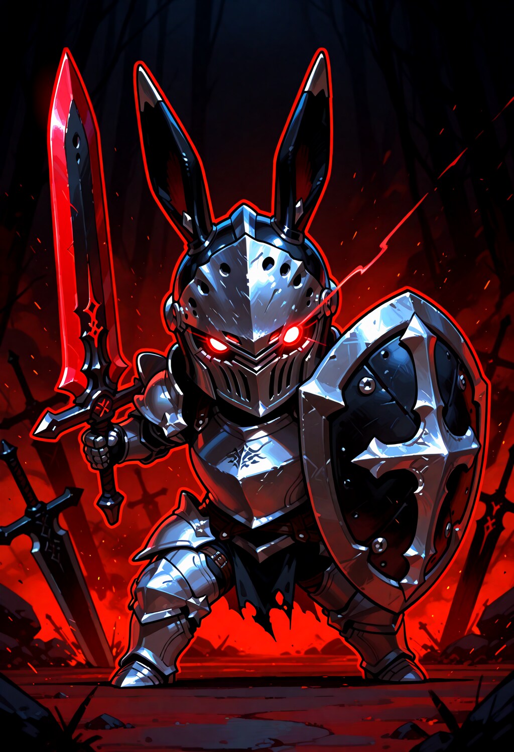 黒い兎単体セット。