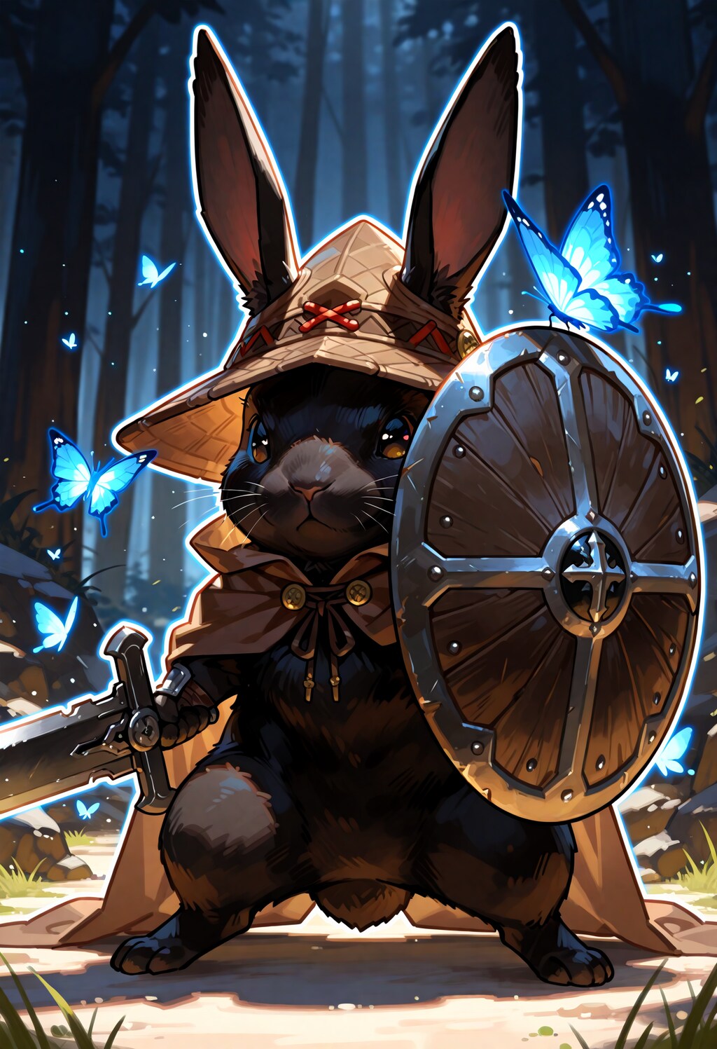 黒い兎単体セット。