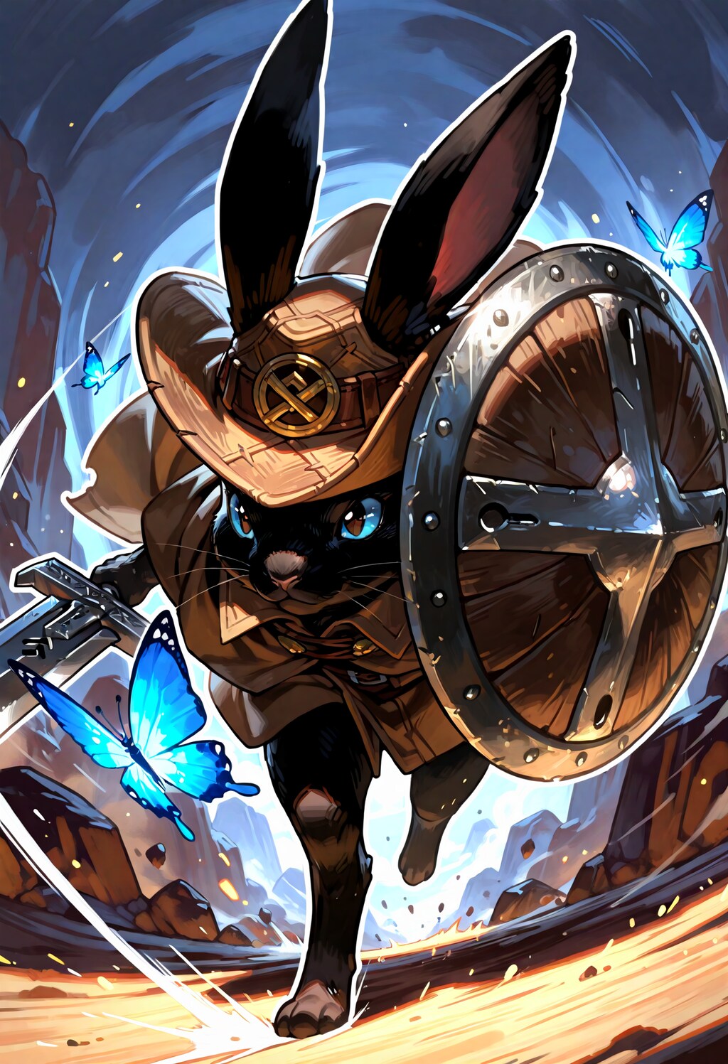 黒い兎単体セット。