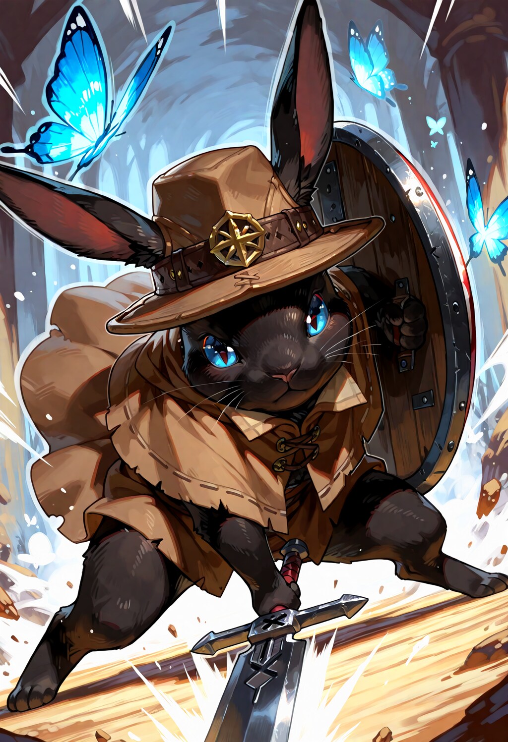 黒い兎単体セット。