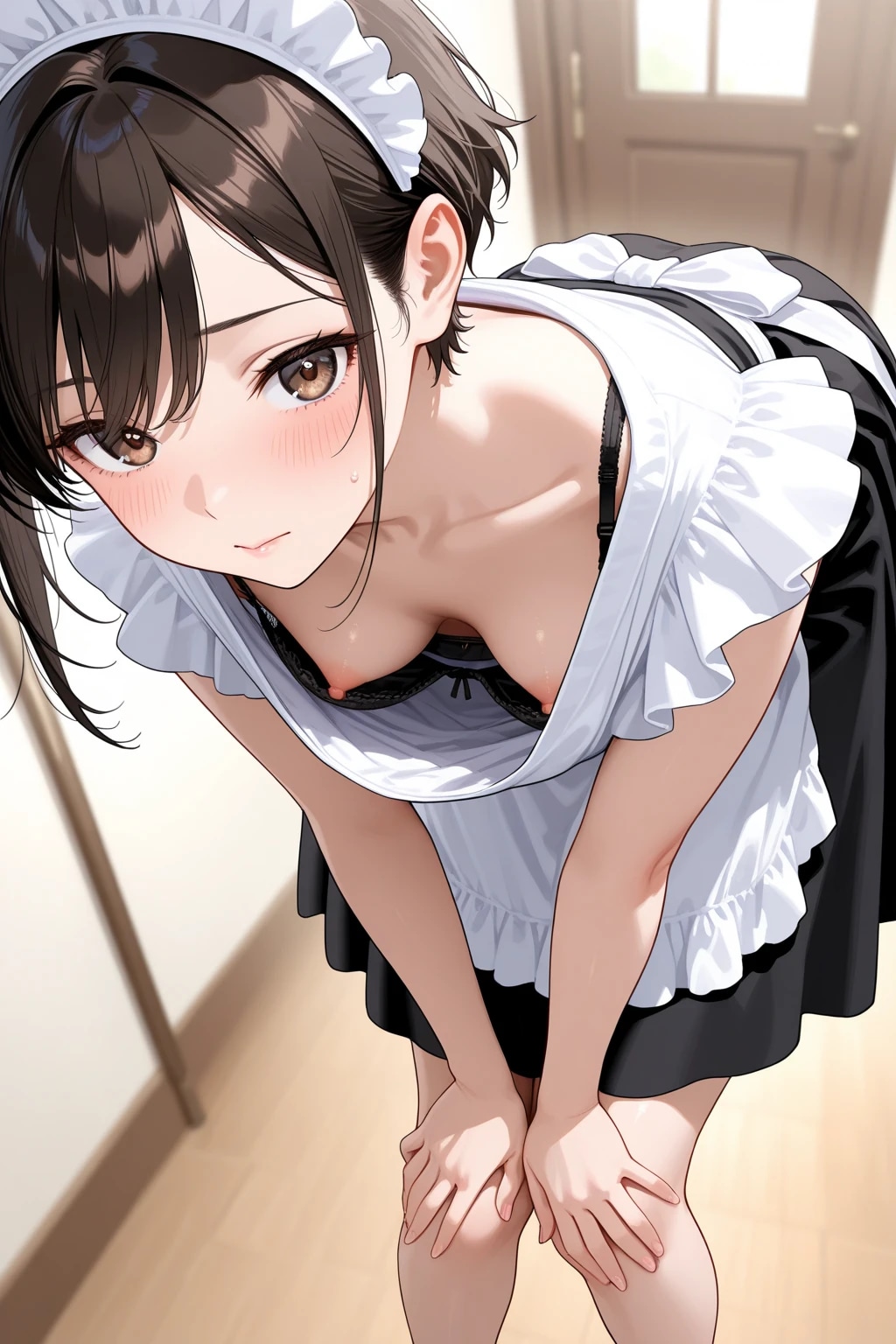 40枚:おかえりなさいませの胸チラ