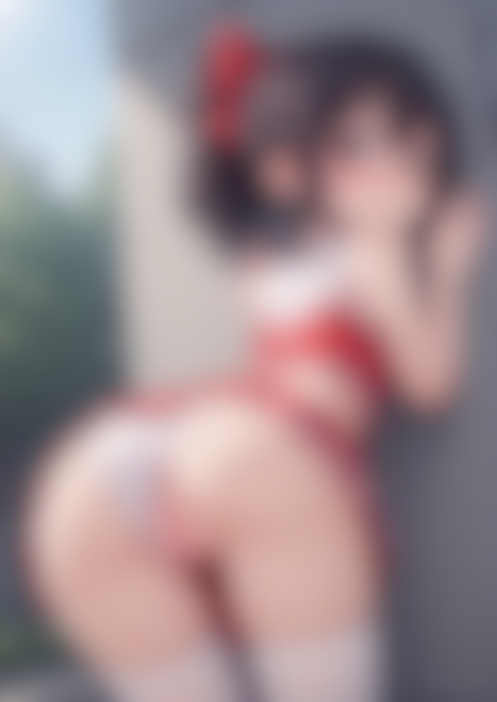 チアガールまなちゃんと校舎裏えっち(12枚)